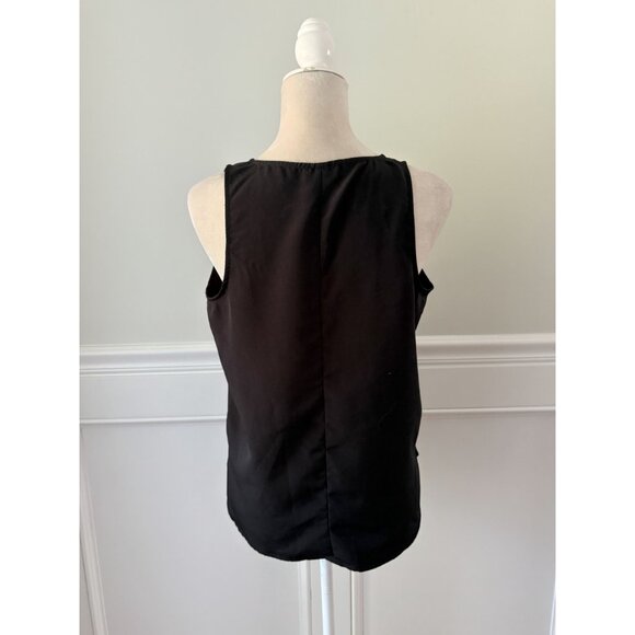The Limited Black Grommet Detail Tank Top Size M - Picture 3 of 4